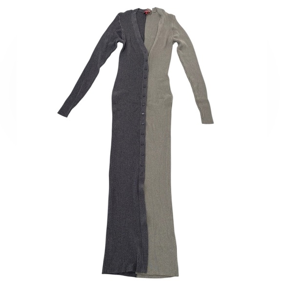 STAUD soho long ribbed dress - Picture 2 of 7